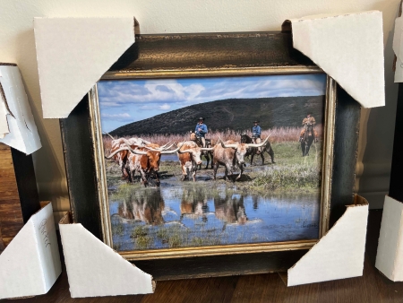 Longhorn Reflections 2 by artist Claire Porter